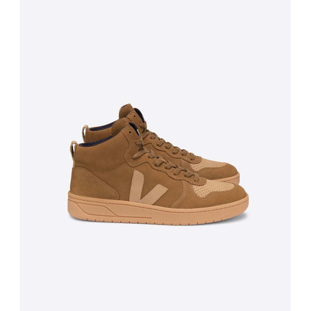 Veja V-15 NUBUCK Vysoke Damske Hnede | SK 367PJJ